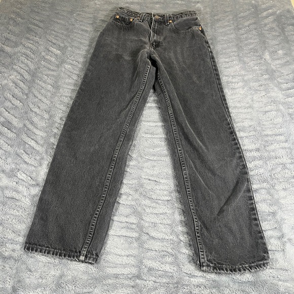 Levi's Denim - Vintage Levis 560 Loose Fit Straight Leg Jeans Black Made in USA 90s Womens 3 S